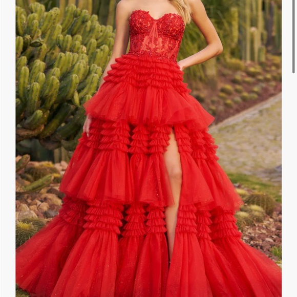 Sherri Hill Red Prom Dress 55682